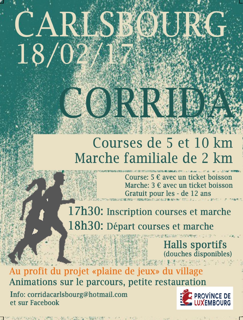 Carlsbourg : corrida et marche familiales